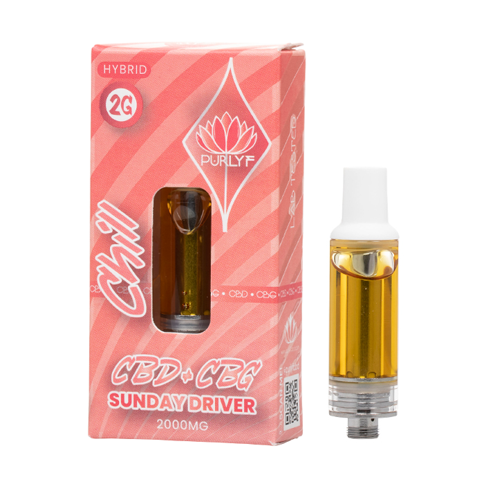 Purlyf CBD + CBG Cartridge 2G