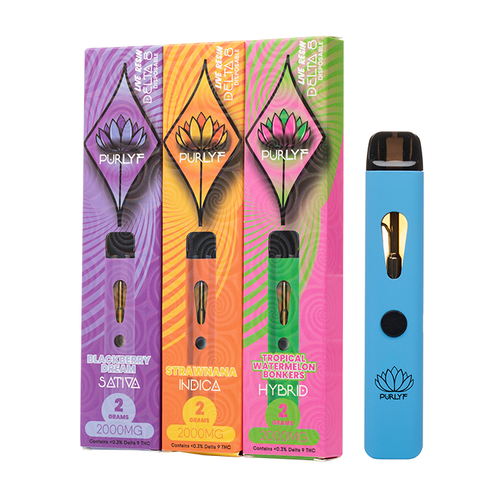 Purlyf Delta-8 Live Resin Disposable 2G - $15.99