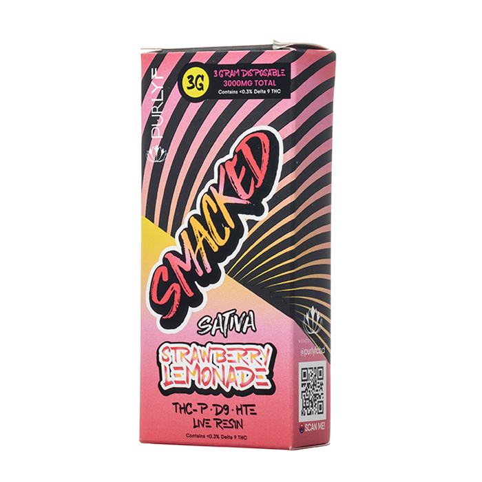 Purlyf Smacked Live Resin Disposable 3G $19.99
