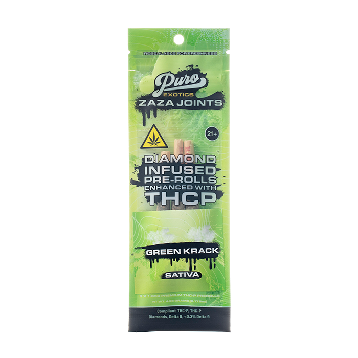 Puro Exotics ZAZA Joints THCP Prerolls 4.95G - $7.99