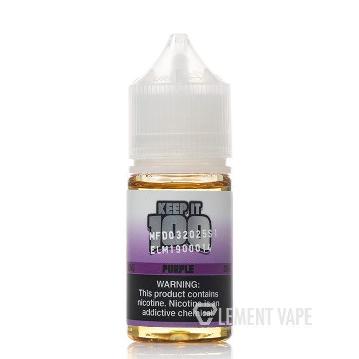 Purple - Keep It 100 Salts - 30mL $10.99