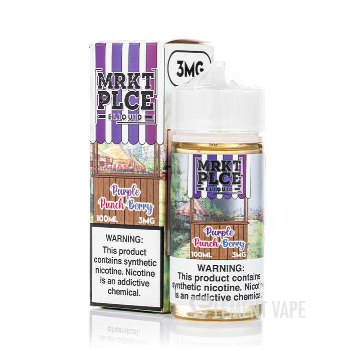 mrkt plce vape juice Purple Punch Berry - - 100mL Color:Crystal White Uwell Caliburn G4 Mini FOODCITY