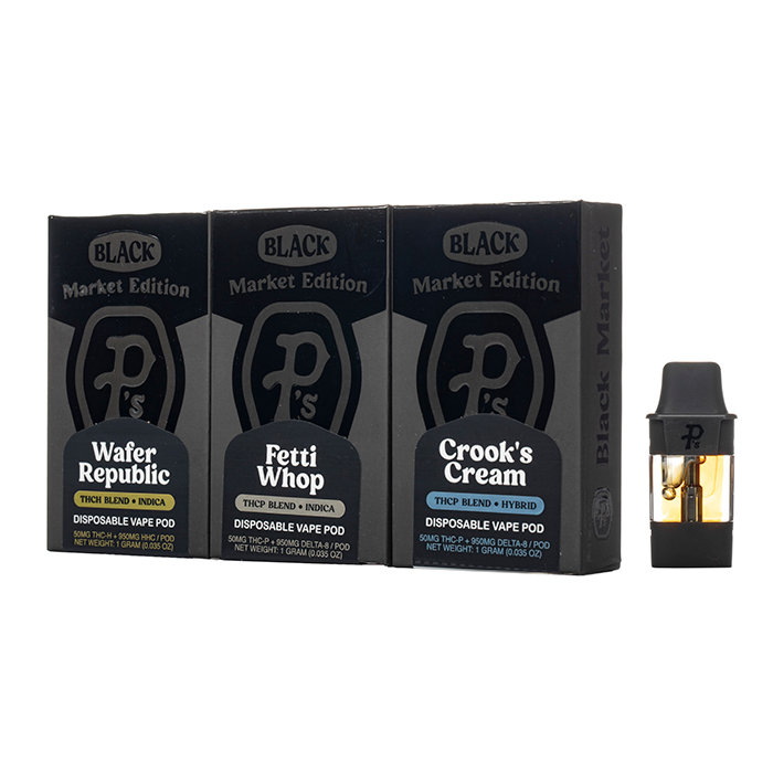 Pushing Ps Black Market Disposable Vape Pods 1G $16.99