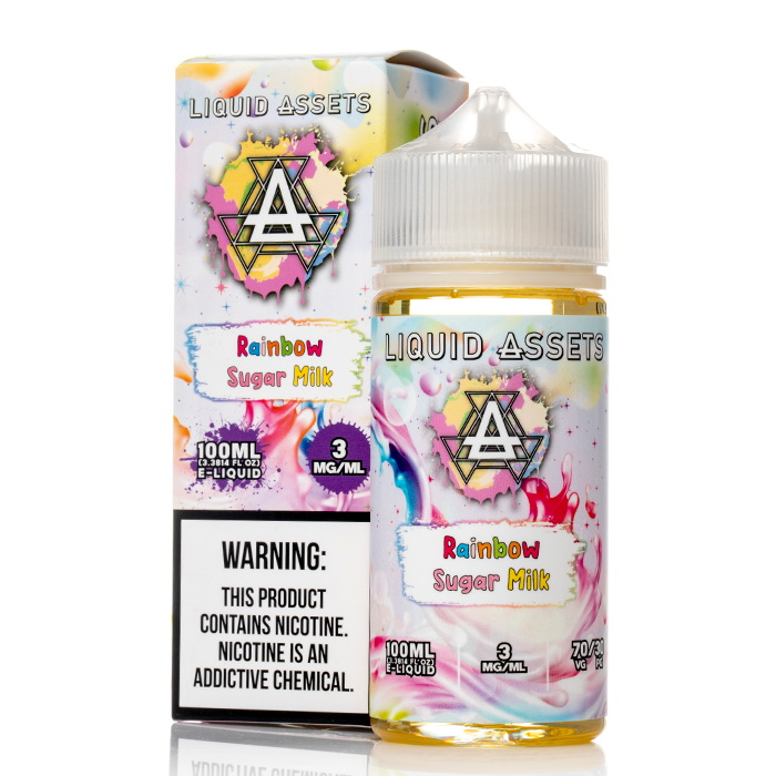is there sugar in vape juice Rainbow Milk - Liquid Assets - 100mL Geek Bar Pulse 2 Pod:Corex 2.0 0.6ohm Mesh What Makes Raz a
