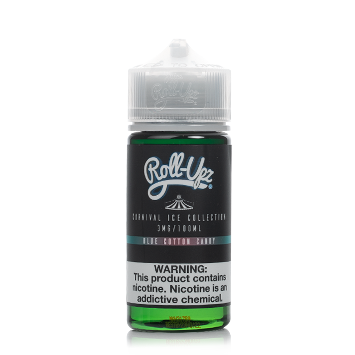 blue raspberry cotton candy vape juice ICE Blue Cotton Candy - Carnival - Juice Roll Upz - 100mL
