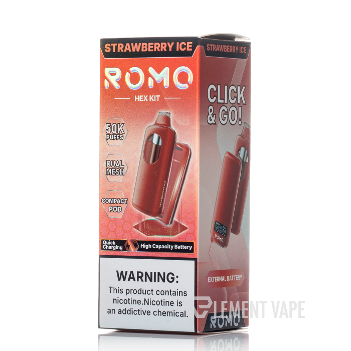 elf bar vape uk Romo HEX 50K Disposable Kit $12.99