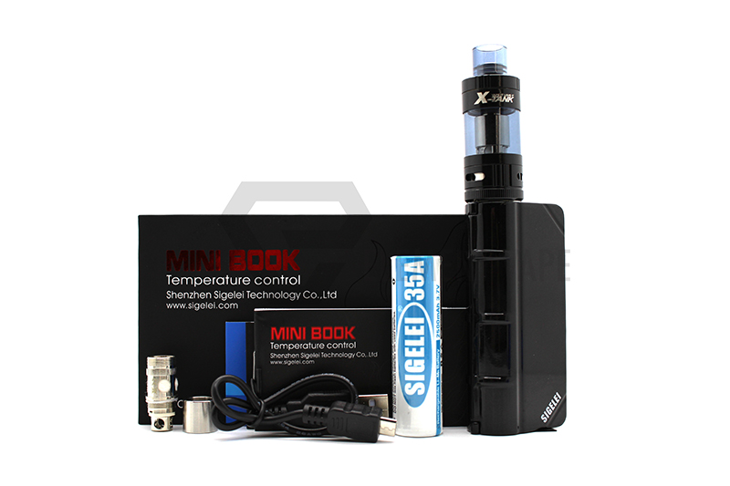 Sigelei Mini Book 40W TC Temp Control Full Kit (iBlack & Red)