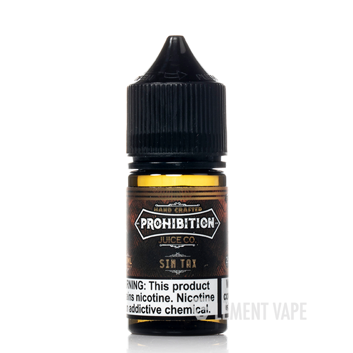 Sin Tax - Prohibition SALTS - 30mL - $10.99