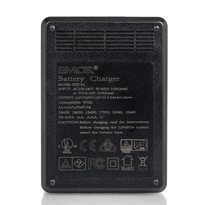 smok nord 4 charger SMOK Intelligent Multifunctional Charger | 4 Bay Battery Charger