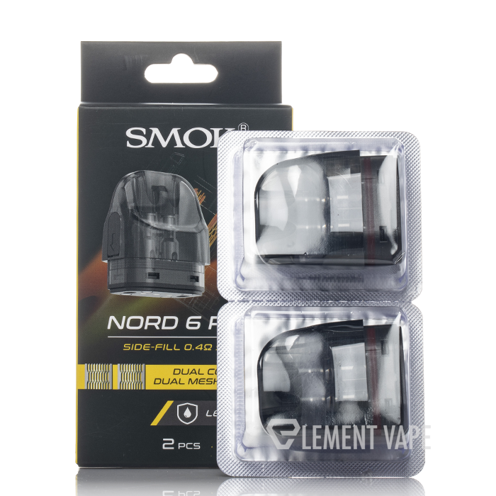 SMOK Nord 6 Replacement Pods $7.99