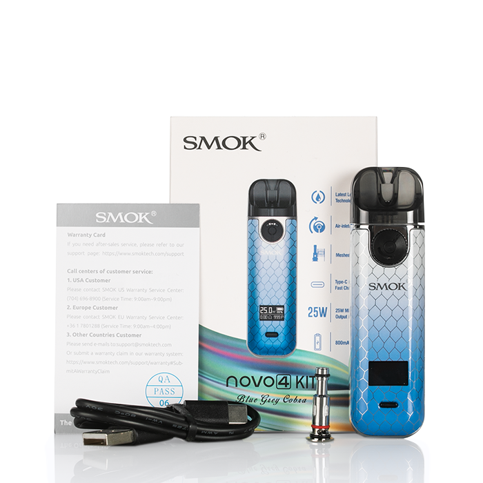 elf bar vape uk Near Me Smok Novo 4 Mini Kit 900mAh 25W MTL Vapers Compatible main image 0