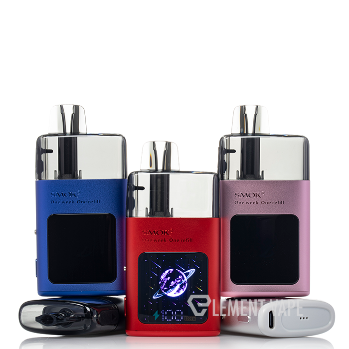 how much is elf bar vape SMOK PRIV N19 Refillable Vape Kit [Chrome] main image 0
