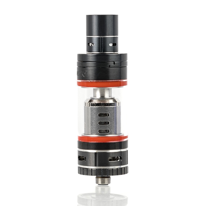 Smok TFV4 Mini Sub-Ohm Tank (Full Kit) - Stainless Steel & Black