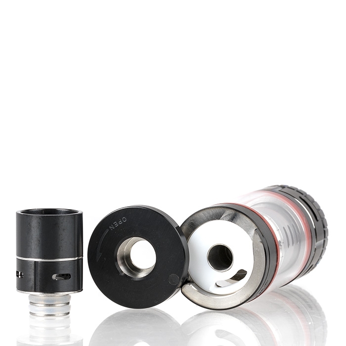 Smok TFV4 Mini Sub-Ohm Tank (Full Kit) - Stainless Steel & Black