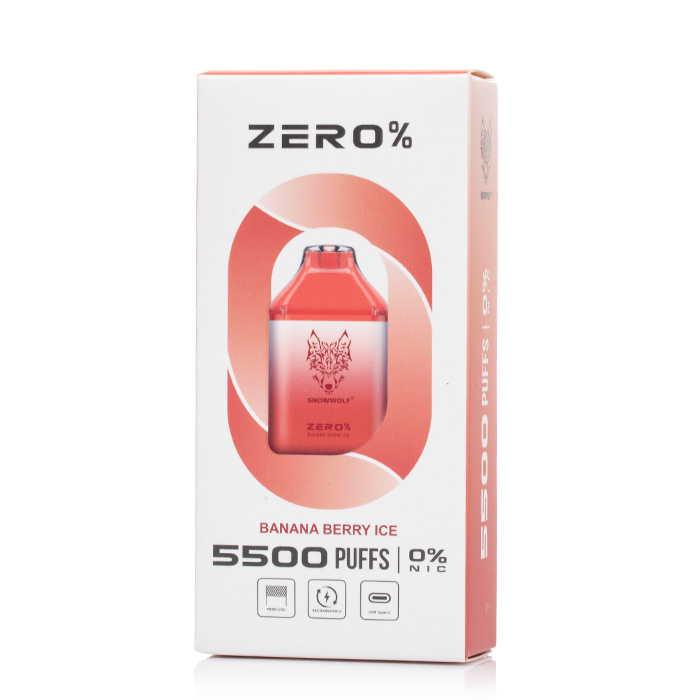vape podensac Snowwolf Zero 5500 0% Nicotine Free Disposable