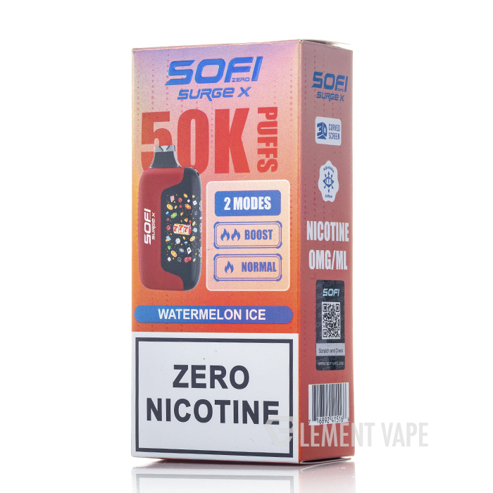 flum zero nicotine disposable vape SOFI Surge X 50K 0% Breeze Vape Review: Breeze zero nicotine Flavor:Aloe Mango Melon Ice