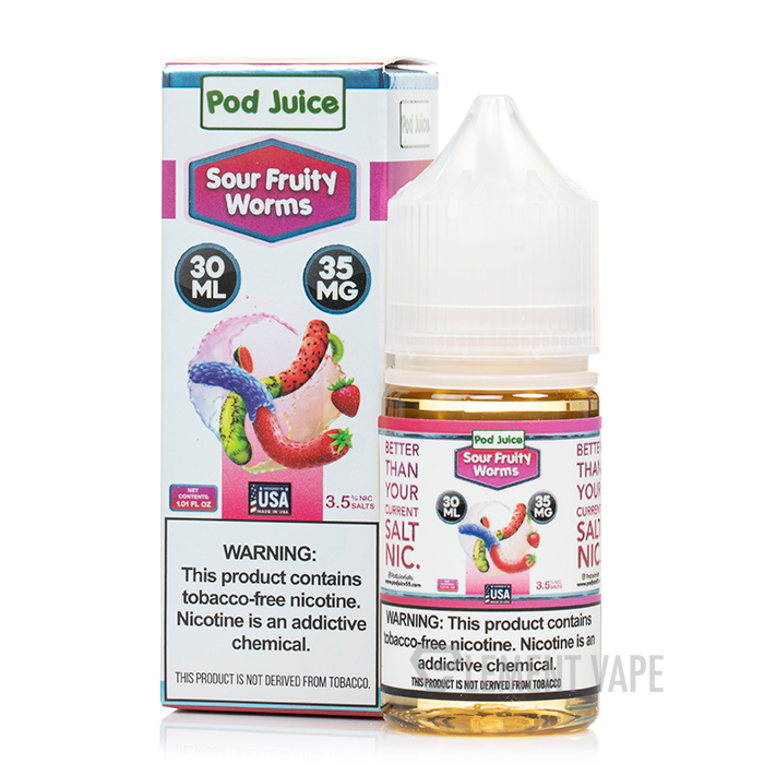 Sour Fruity Worms - Pod Juice - 30mL - $10.99