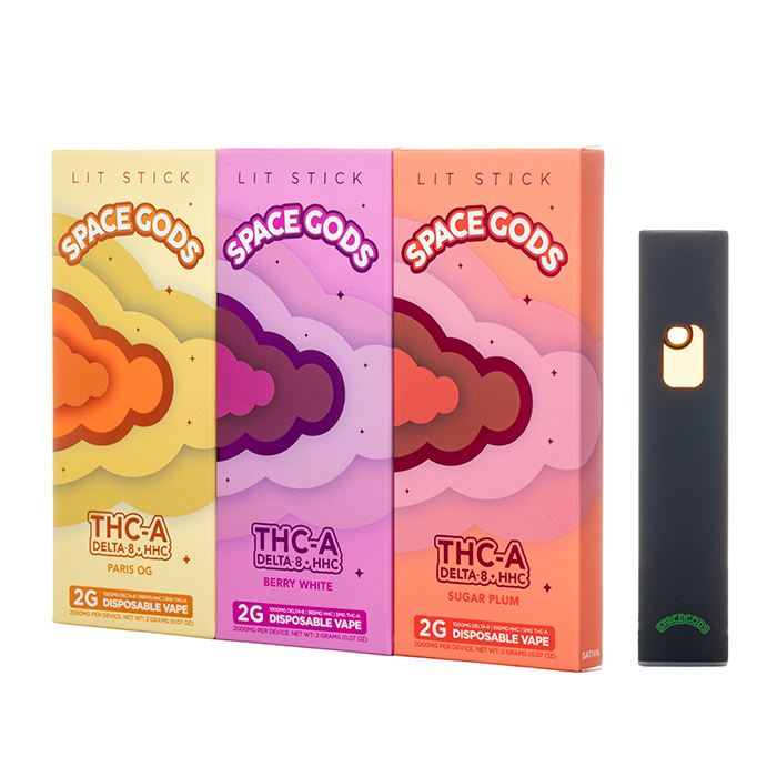 Space Gods LIT Sticks THCA Disposable 2G - $16.99