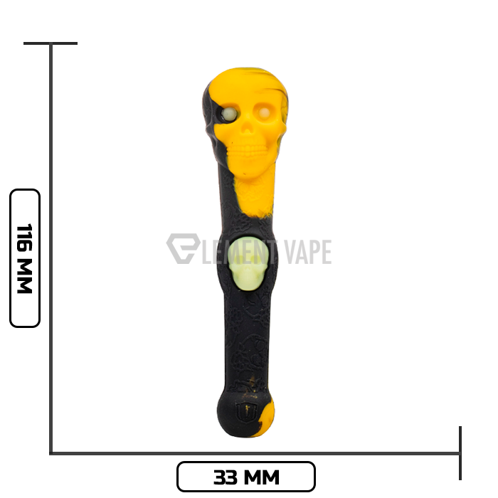 Stratus Skull Dipper Silicone Dab Straw - $5.99