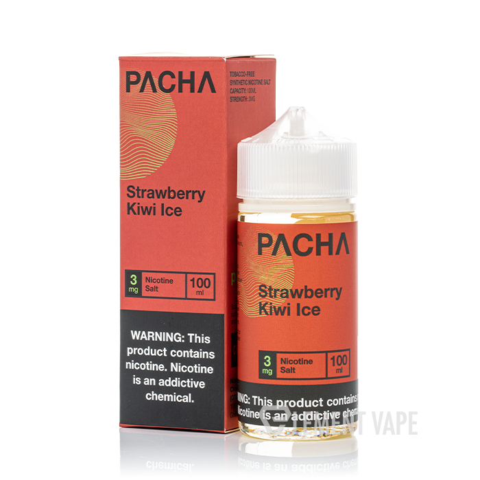 pacha apple tobacco Nic Salt E-Liquid by Mama Strawberry Kiwi Ice - Pacha