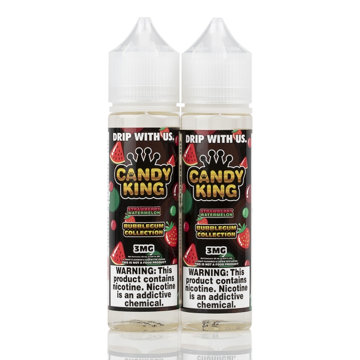 watermelon bubble gum vape juice Candy King Strawberry Watermelon Bubblegum Vape Juice 100ml – EightVape main image 0