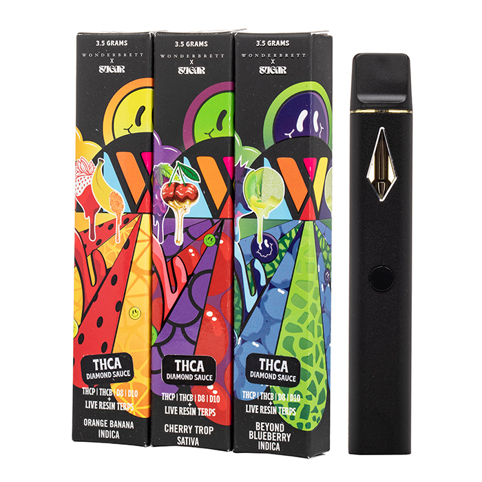 Sugar x Wonderbrett THC-A Disposable 3.5G Sugar x Wonderbrett THC-A Disposable 3.5G