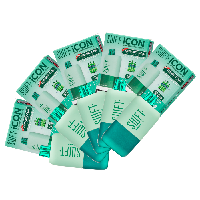 swft icon 7500 puffs disposable vape SWFT ICON DISPOSABLE 7500 PUFF ⋆ Vape Society Supply main image 1