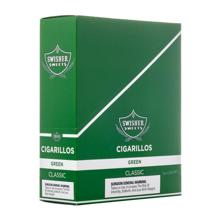 Swisher Sweets Cigarillos 2ct Pouches - Green [FULL BOX]