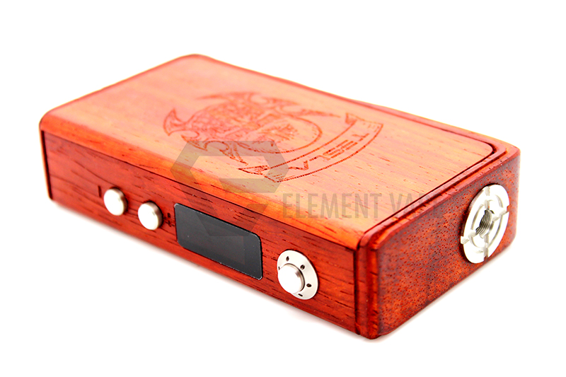 Tesla 120W Watt Box Mod - Metal and Wood