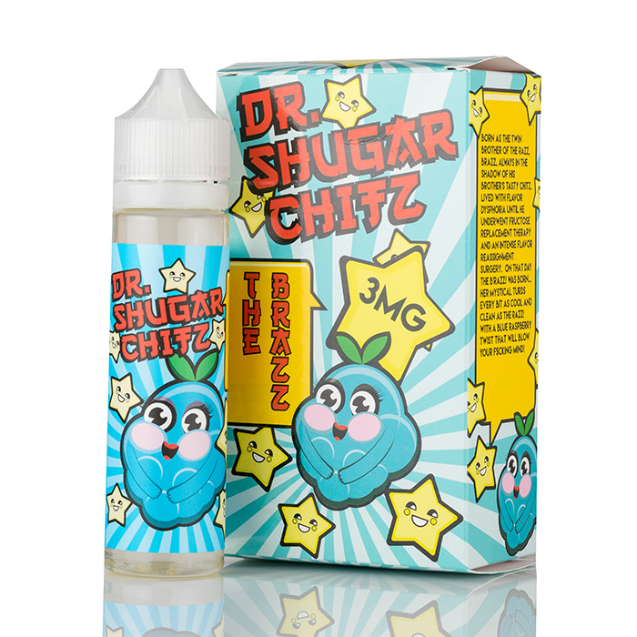 The Brazz! by Dr. Shugar Chitz | 60mL Blue Raspberry Candy The Brazz! by Dr. Shugar Chitz | 60mL Blue Raspberry Candy