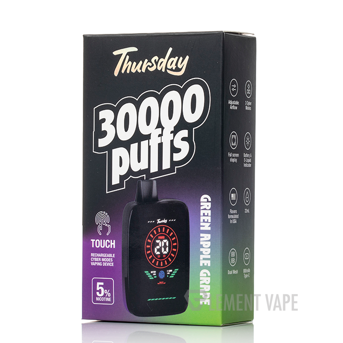 vapes disposable box of 30 Thursday 30000 Disposable