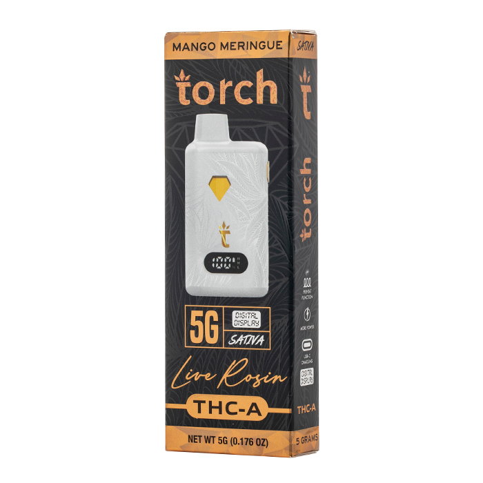 torch live rosin thc-a 2.5g disposable vape pen Torch THC-A Live Rosin Disposable 5G