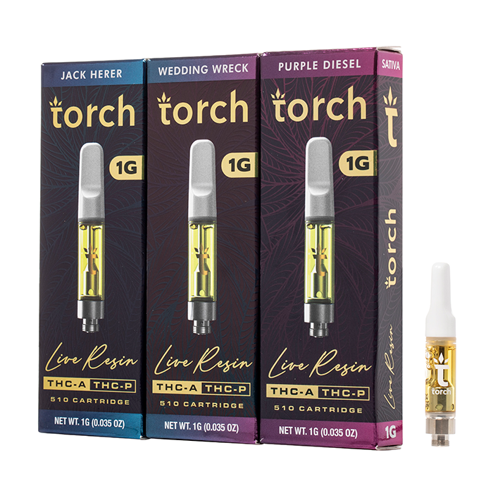 Torch THC-A + THC-P Live Resin Cartridge 1G $12.99