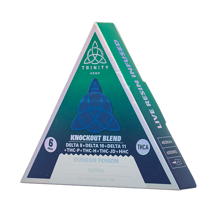 vape shop bitterne triangle Trinity Hemp Knockout Blend Disposable 6G