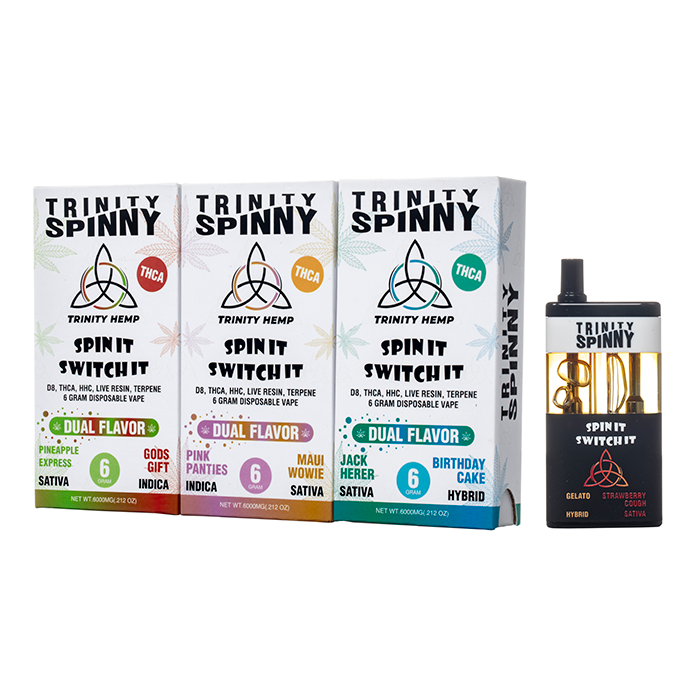 Trinity Spinny THCA Dual Flavor Disposable 6G