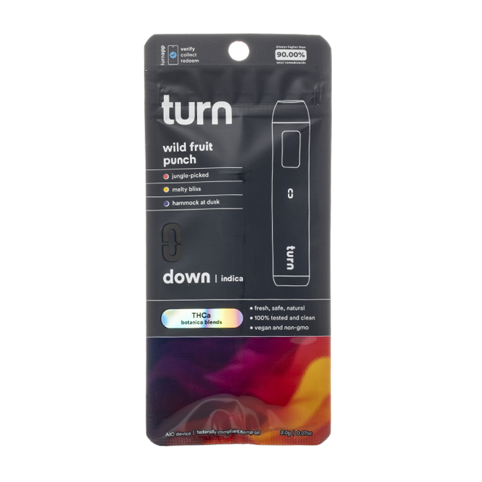 Turn Botanica Blends THCA Disposable 2G $24.99