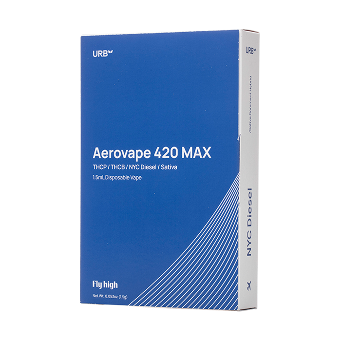 URB Aerovape 420 MAX Mile High Blend Disposable 1.5G - $19.99 URB Aerovape 420 MAX Mile High Blend Disposable 1.5G - $19.99