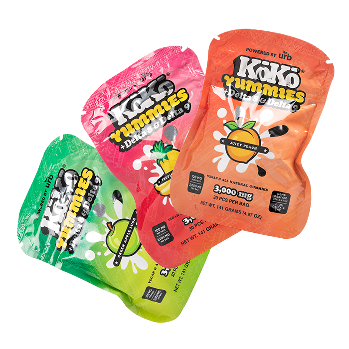 URB Koko Yummies Delta-8/9 Gummies 3000mg