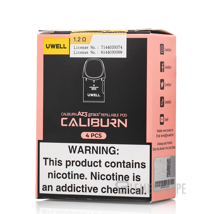 Uwell Caliburn AZ3 Grace Replacement Pods $12.99
