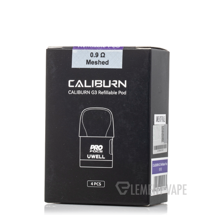 uwell caliburn g3 0.9 ohm Uwell Caliburn G3 Pod 0,9 Ohm, 2,5ml, 4 Stück, Plug&Play main image 0