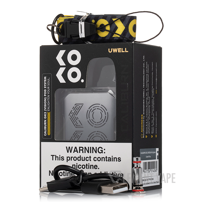 uwell caliburn gk2 kit (Vision) 18W Pod System - Flash Sale Flavours:Strawberry Ice - 10mg Nicotine 17 Charger Es mejor vapear que