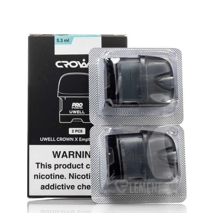 uwell crown pod cartridge Uwell Crown D Empty Pod Cartridge 2 PCS main image 0