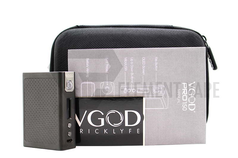 mod tv box VGOD PRO150 TC Box Mod | Striking Carbon Fiber Plating