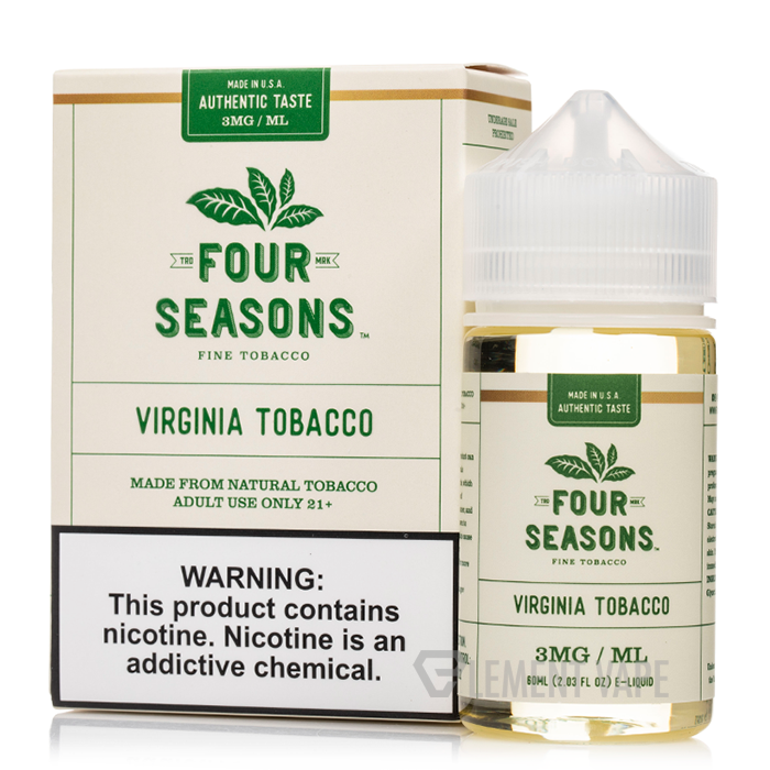 Virginia Tobacco - Four Seasons - 60mL - $11.99