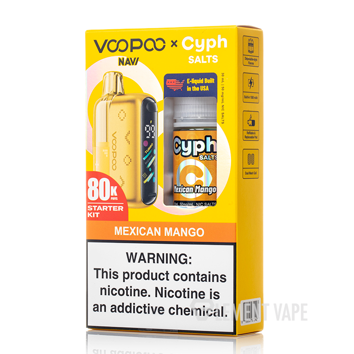 VOOPOO NAVI 50K Kit X Cyph Salts Bundle $22.99