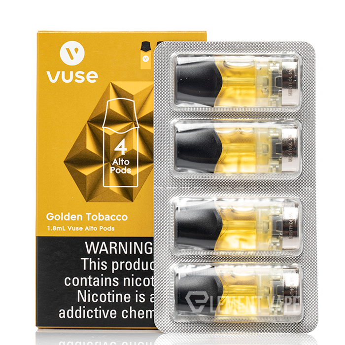 Vuse Alto Golden Tobacco Disposable Pods $14.99