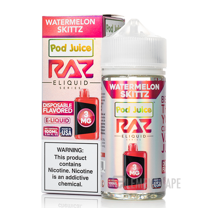 sour watermelon blue razz vape Blueberry Watermelon RAZ X Pod Juice 100ml LTX Edition main image 1