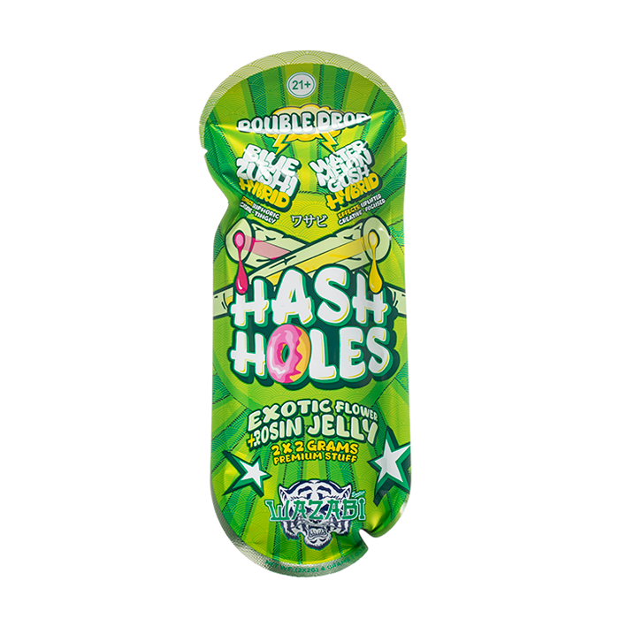 Wazabi Exotics Double Drop Hash Hole Prerolls 4G - $9.99