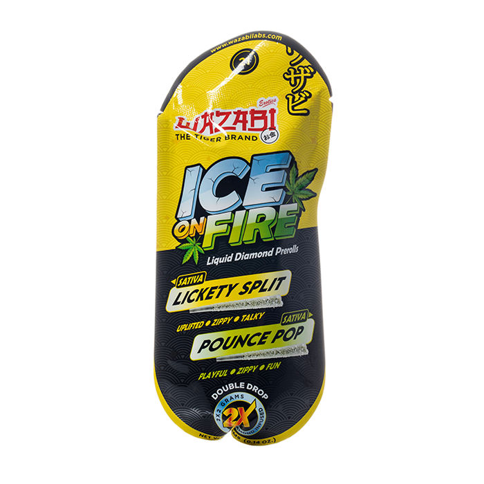 Wazabi Exotics Ice on Fire THCP Prerolls 4G - $15.99 Wazabi Exotics Ice on Fire THCP Prerolls 4G - $15.99