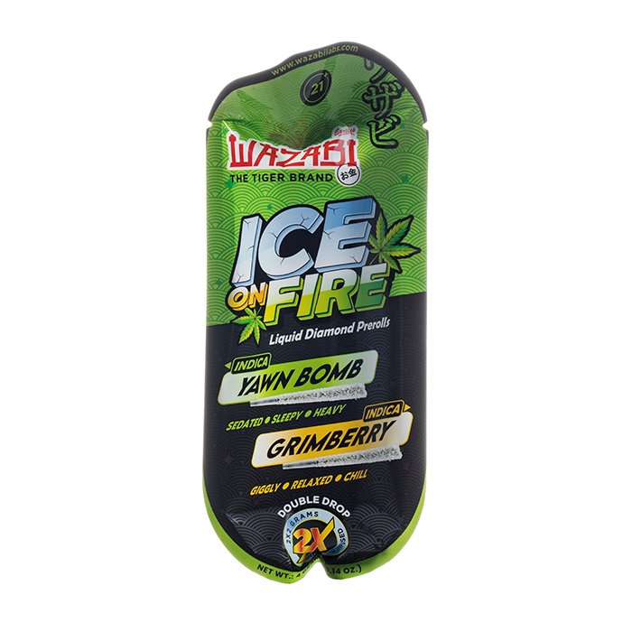 Wazabi Exotics Ice on Fire THCP Prerolls 4G - $11.97